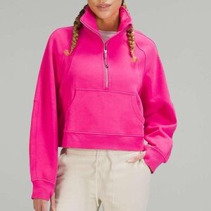 lululemon scuba cropped half zip